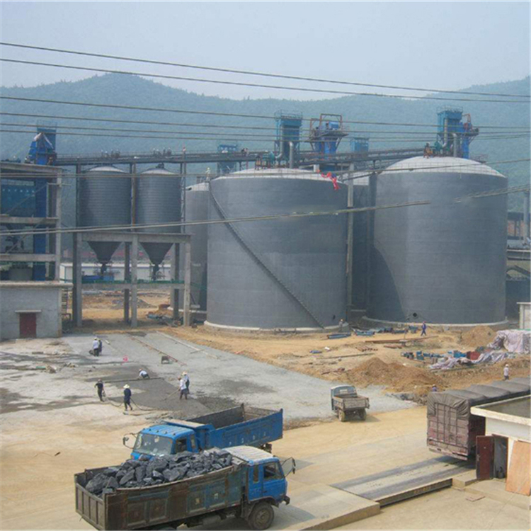 昭通水泥钢板仓2座3000吨青岛项目进入施工